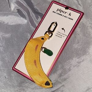 Piper K Banana Bag Charm Key Chain